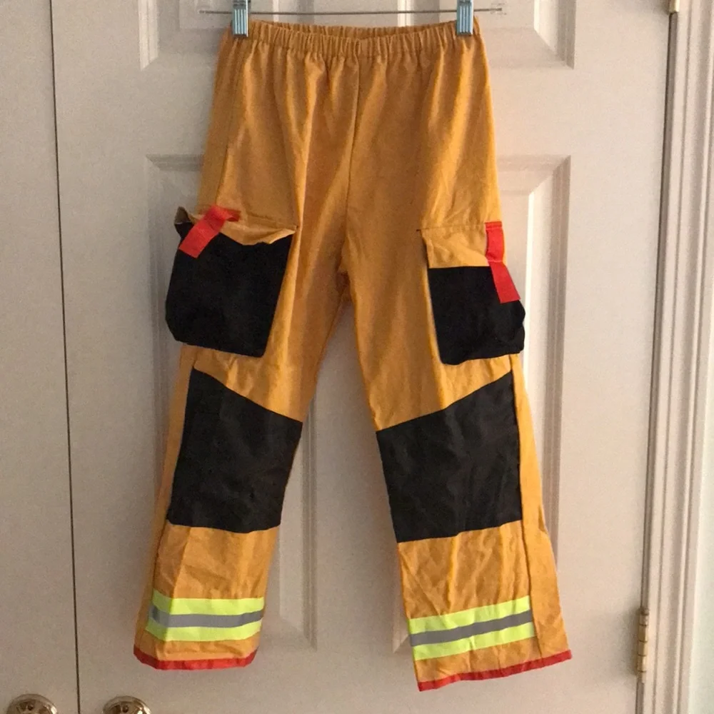 Teetotal Fireman Costume Jacket w/ Microphone & Matching Pants Halloween 7 to 8